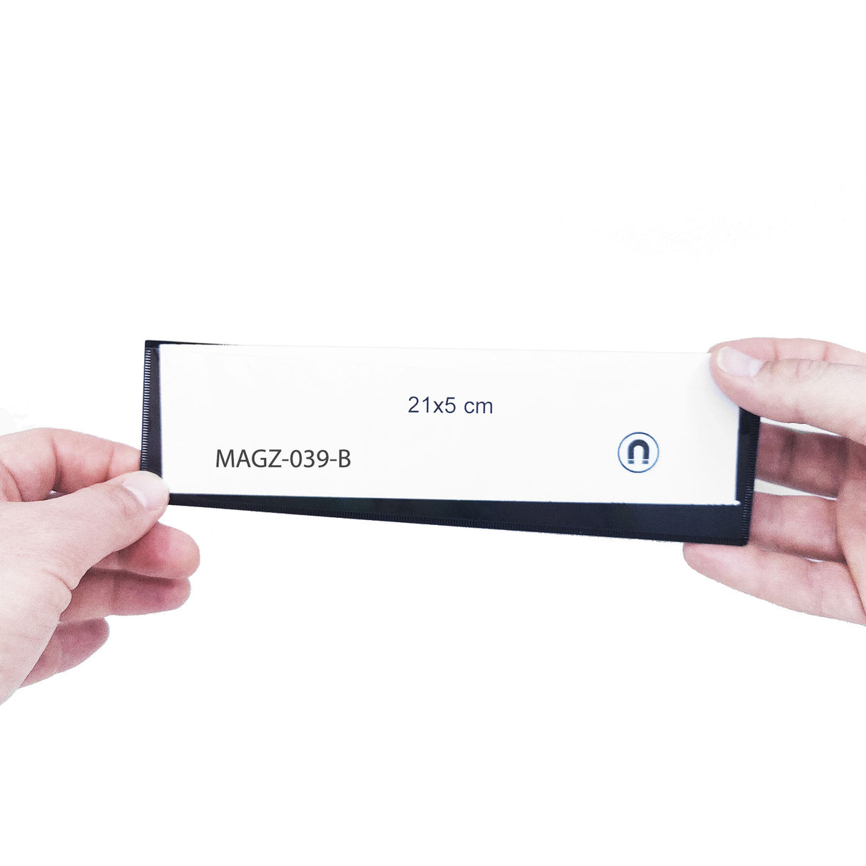 Magnetic pocket 21x5 cm., Black