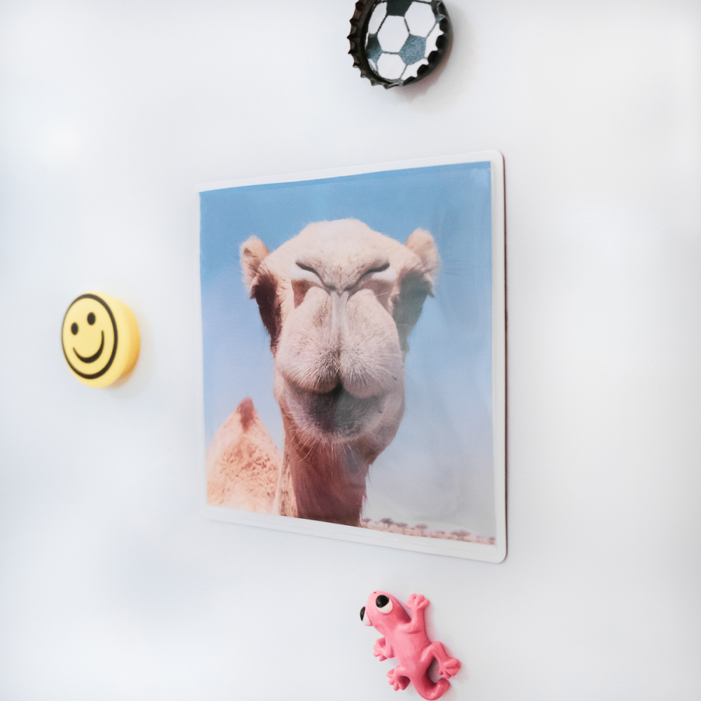 Magnetic pocket 10x10 cm, White