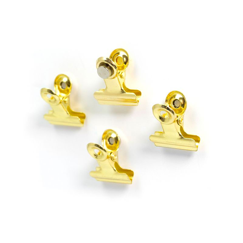 Magnetic clamps brass, Bulldog xsmall 4-pack