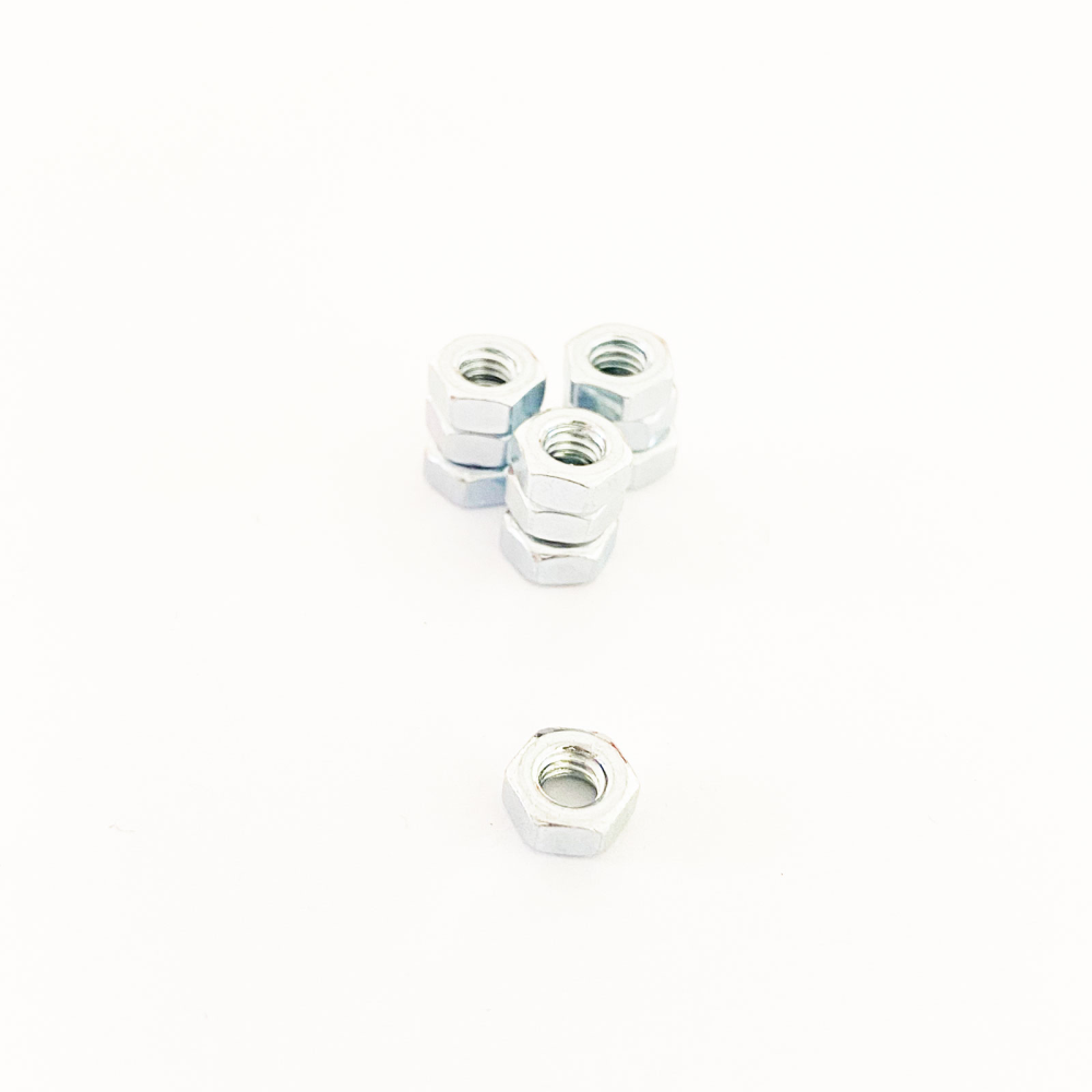 Nut M4 - Steel nut FZB, 10-pack