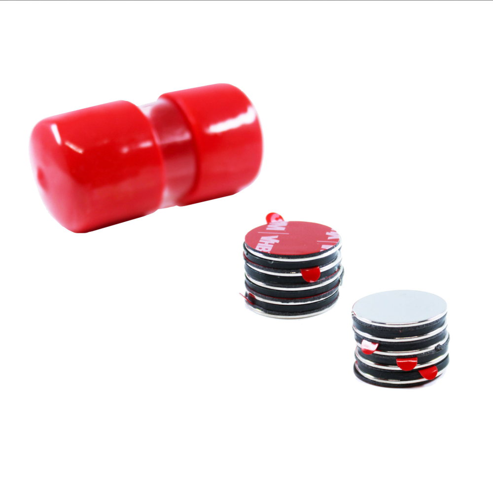 Power magnets, Disc 18x2 mm. w/glue, 10-pack