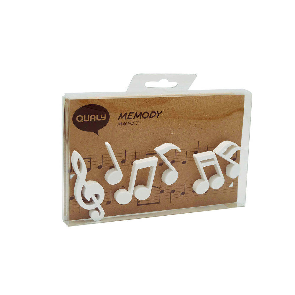 NOTES white 6 pack, fridge magnets