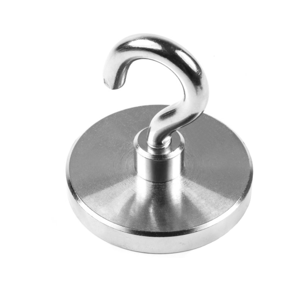 Pot magnet with hook, Ø75 mm.