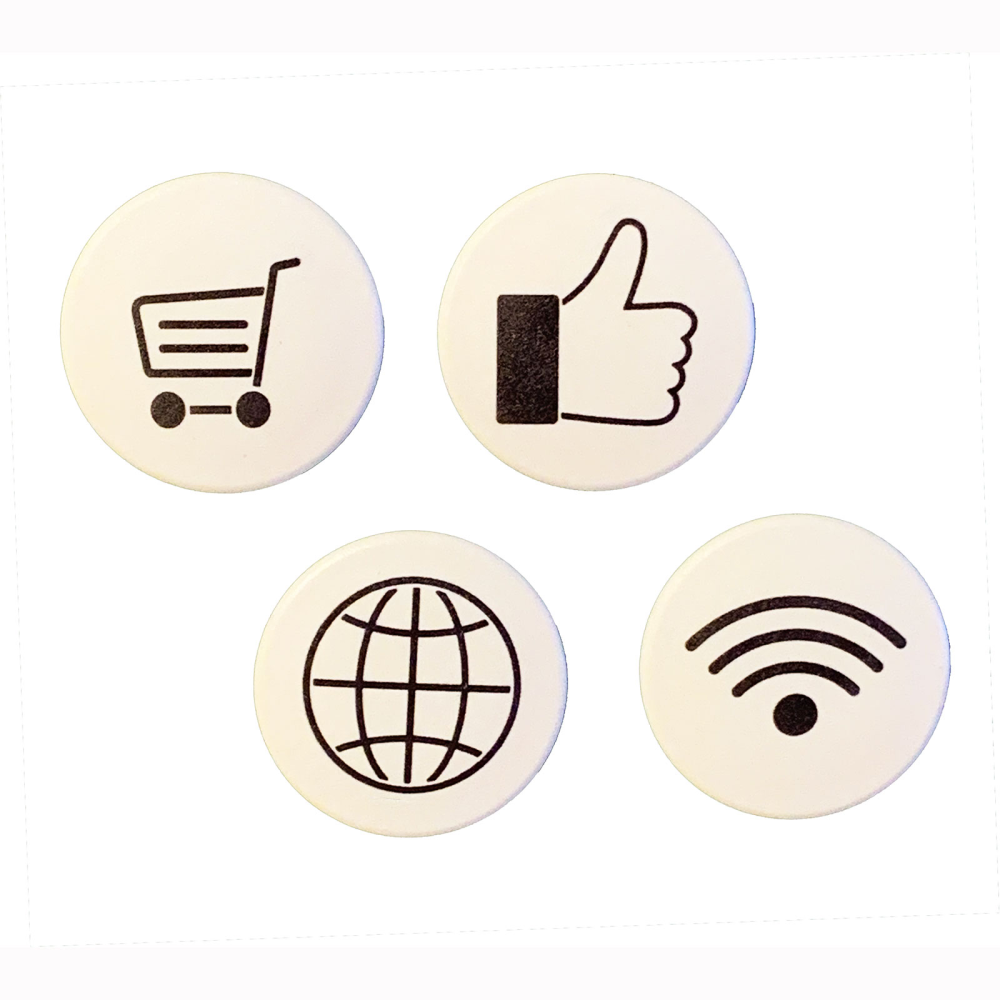 Symbol Magnets ONLINE, 4-pack - Office magnets