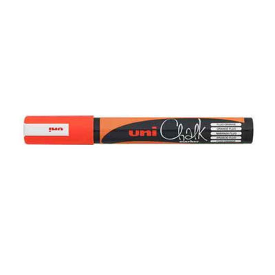 UNI Chalk Marker, Orange (1.8 - 2.5 mm) - PWE-5M
