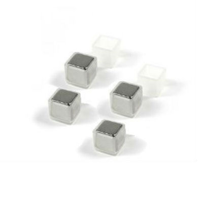 CUBE magnets w. cover 10x10x10 mm. (4-pack)
