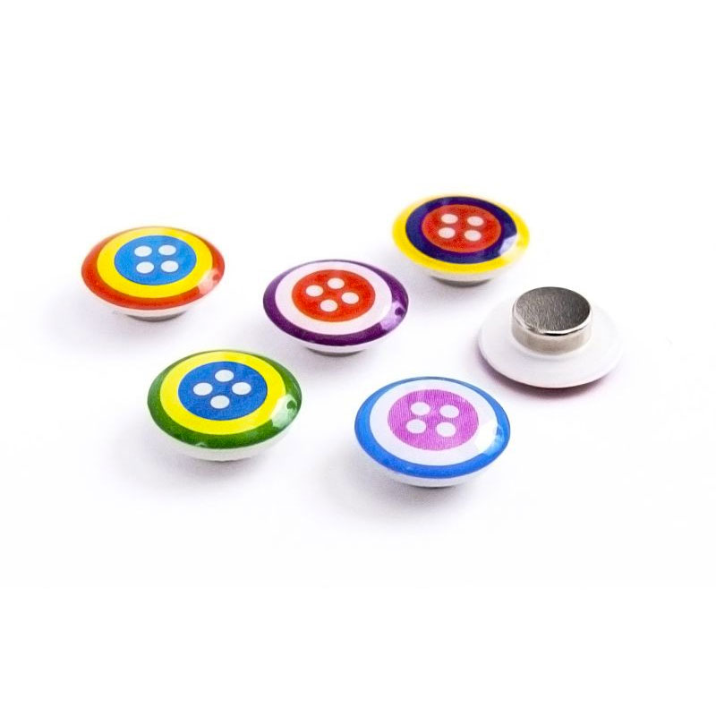 BUTTON magnets, 6-pack - fridge magnets