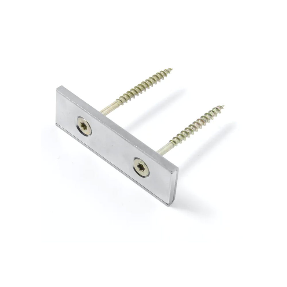 Countersunk channel magnet 80x20x4 mm.