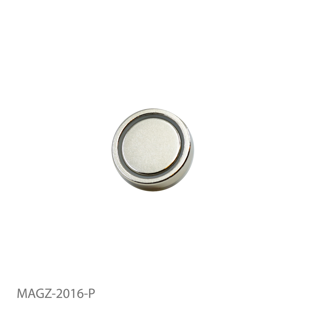Flat pot magnet, Ø25 mm. - Neodymium