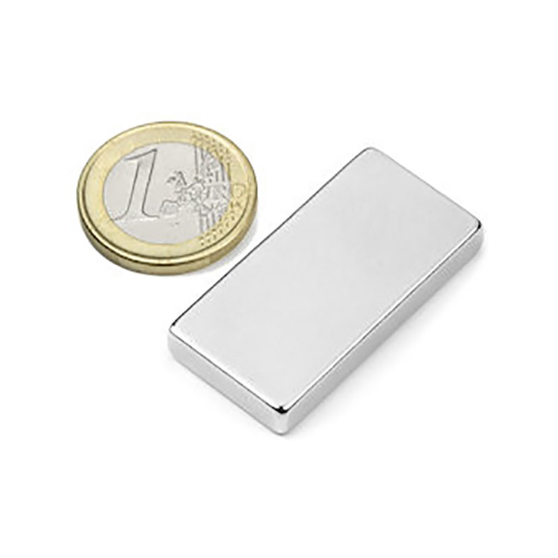 Power magnet, Block 40x20x5 mm.