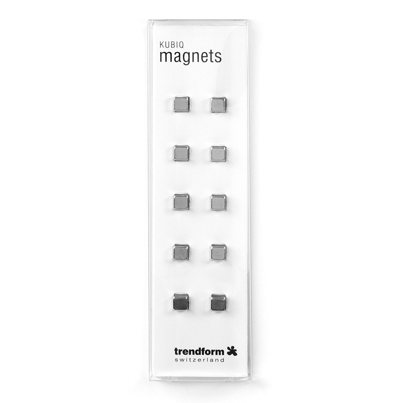 CUBE power magnets 5x5x5 mm., 10 pack, silver