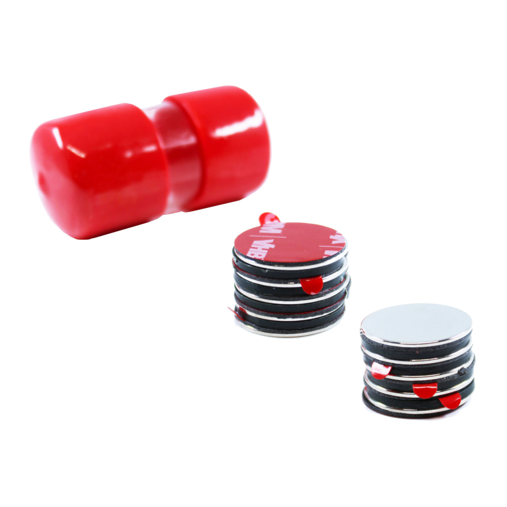 Power magnets, Disc 20x1 mm w/glue, 10 pack