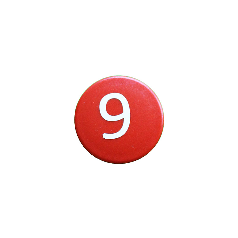 Strong symbol magnet, Red Round (9)