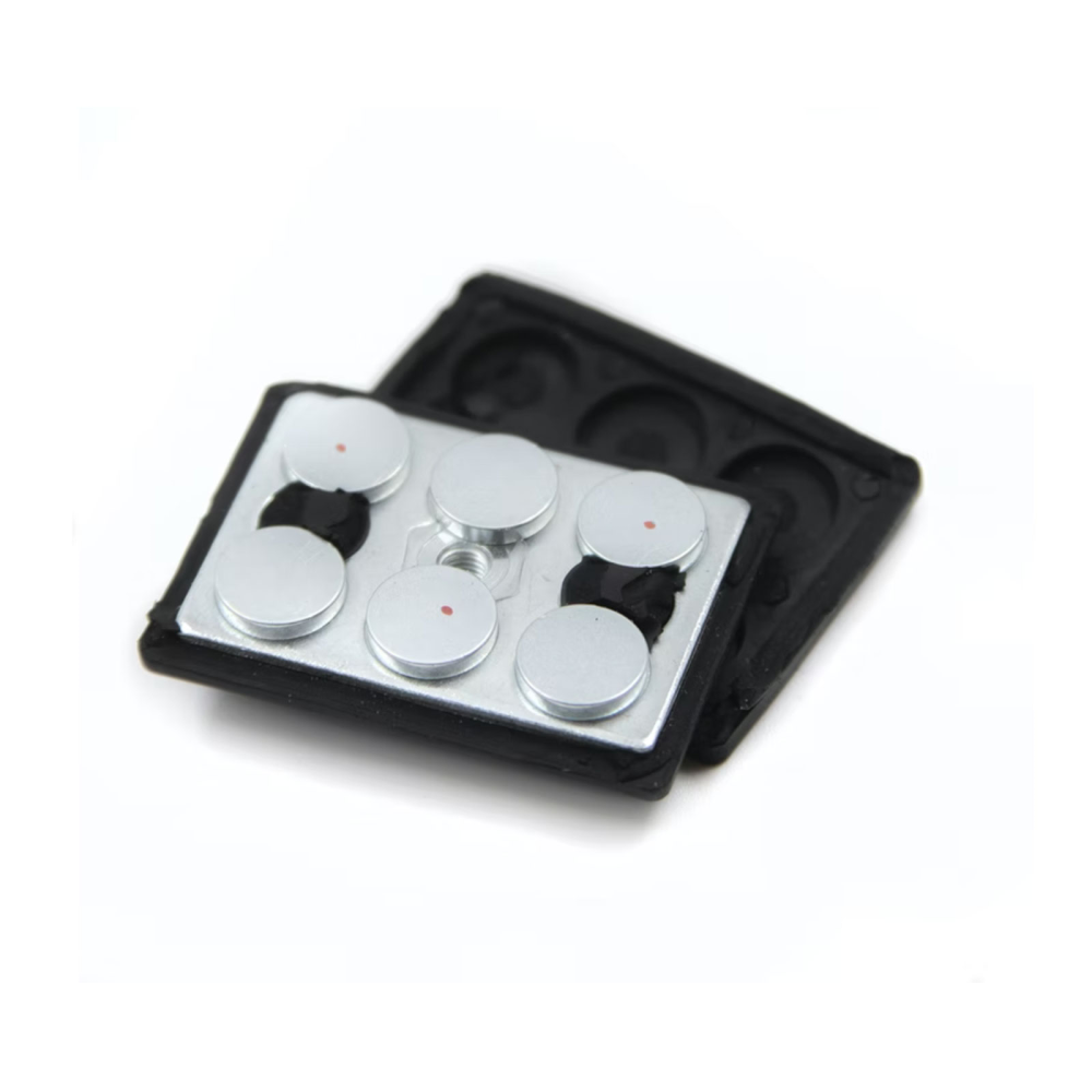 Rubber magnet w. internal thread, 43x31 mm.