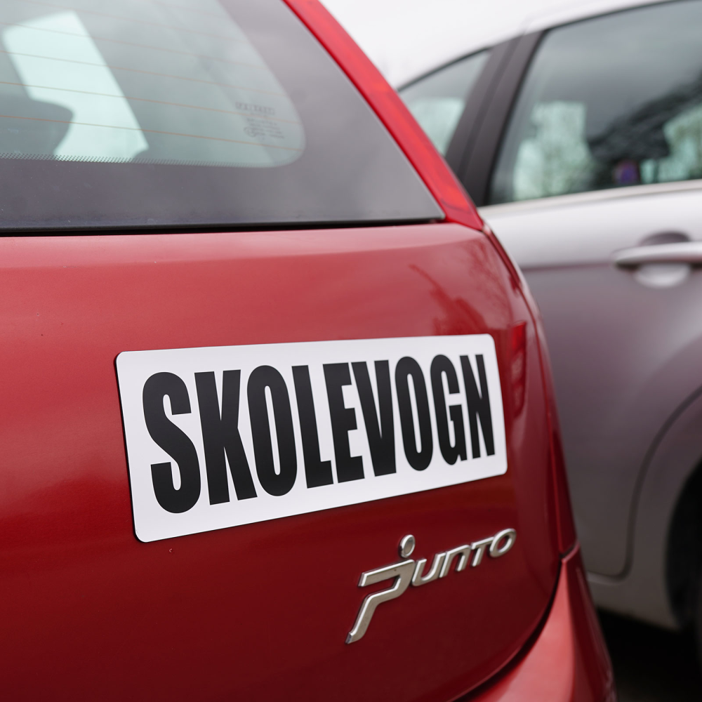 Driving school sign SCHOOL CAR - magnetic