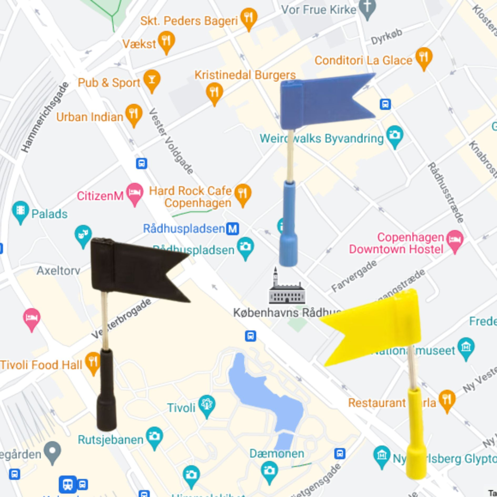 Mermaid EYE, 4-pack - fridge magnets