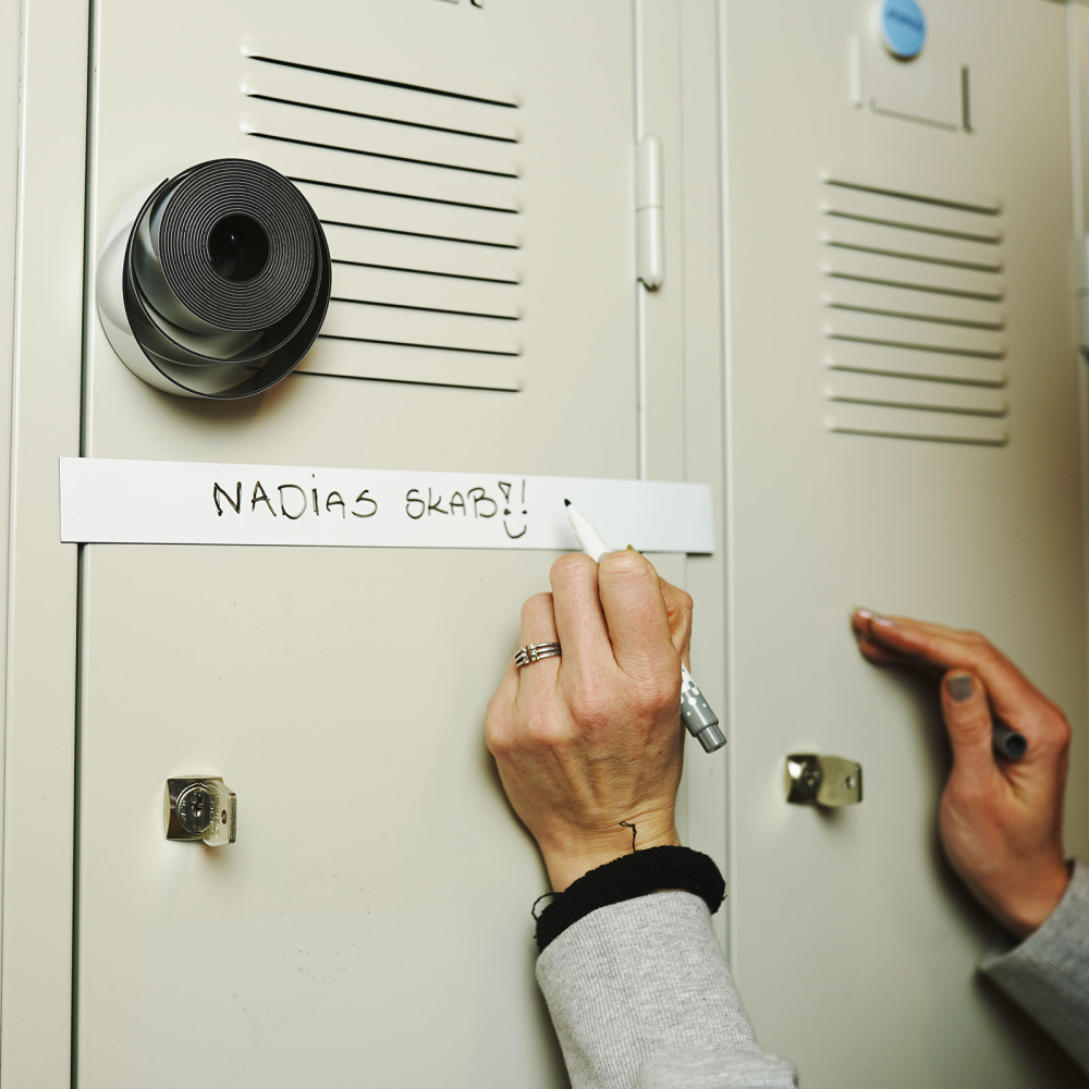 Magnetic foil w. writable surface, 30 mm (3 metres) - White