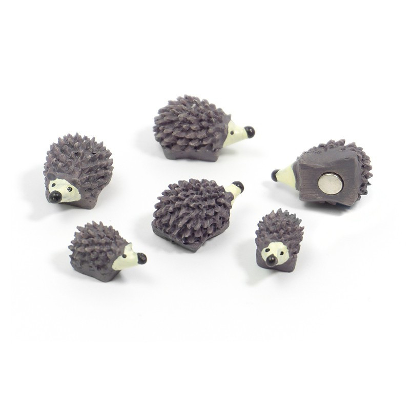 Hedgehog 6 pack, fridge magnets