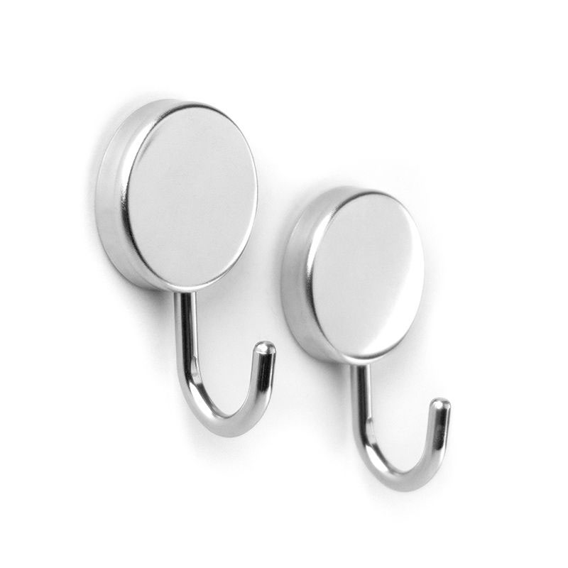 MAMBA magnetic hooks silver, XL 2-pack