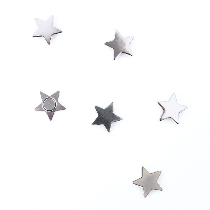 Star magnets, 15 mm. 6 pack