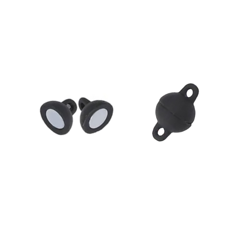 Magnetic clasp for jewellery Ø8 mm., black (small)