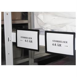 Magnetic pocket 9x6 cm, Black