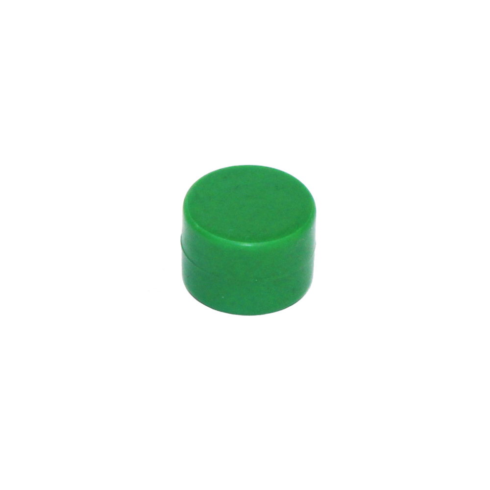 Rubber magnet, Disc 17x12 mm. - Green