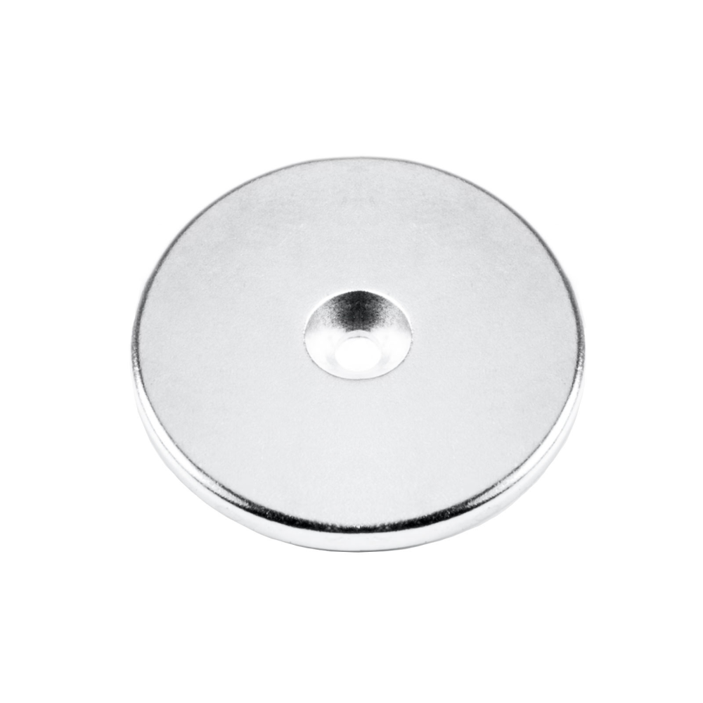 Countersunk magnet 50x4 mm. (neodymium)