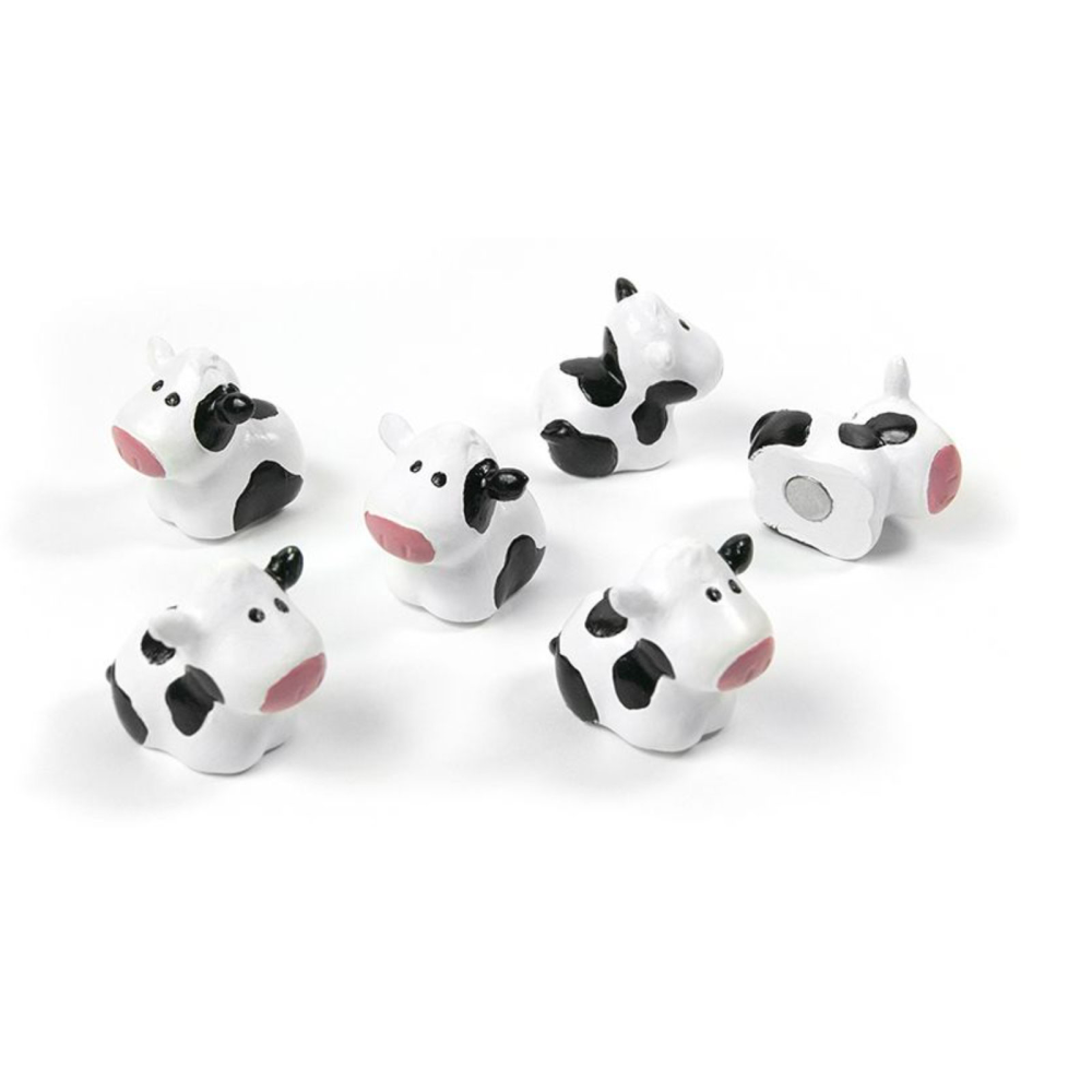 Cow magnets, 6 pack - fridge magnets