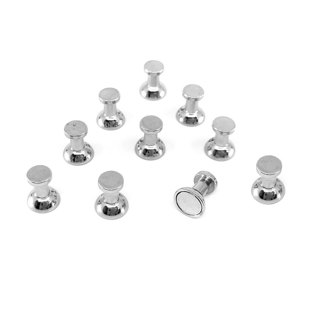 PIN magnets, metal 10 pack - fridge magnets