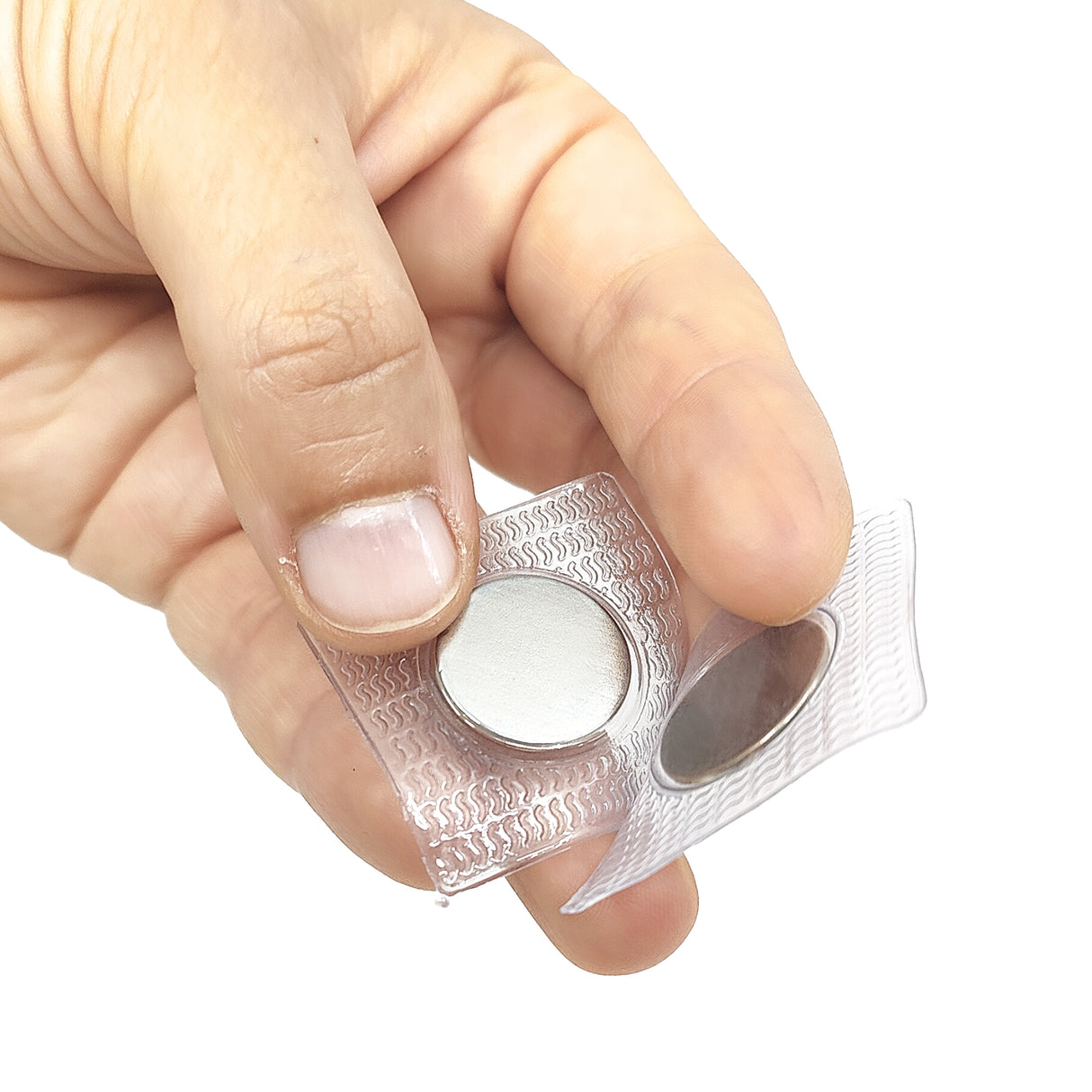 Sew-in magnets 18x2 mm. square, 2-pack