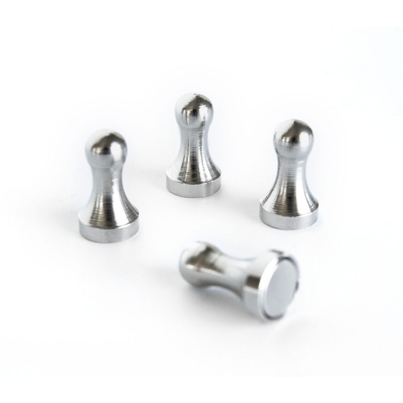 Strong magnet "LUDO", Metal 21 mm., 4 Pack