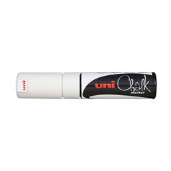 UNI Chalk Marker 8 mm., White XL