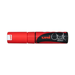 UNI Chalk Marker 8 mm., Red XL