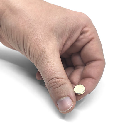 Power magnet, Disc 10x2 mm., Gold