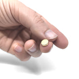 Power magnet, Disc 8x2 mm., Gold