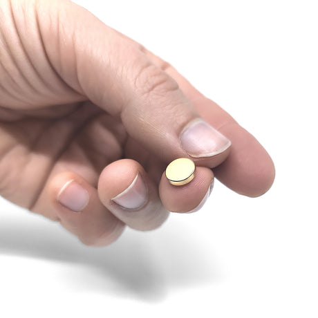 Power magnet, Disc 8x2 mm., Gold