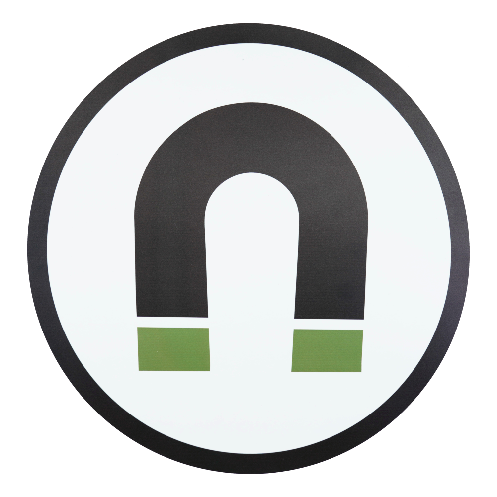 Round magnetic signs with own print | Online ordering