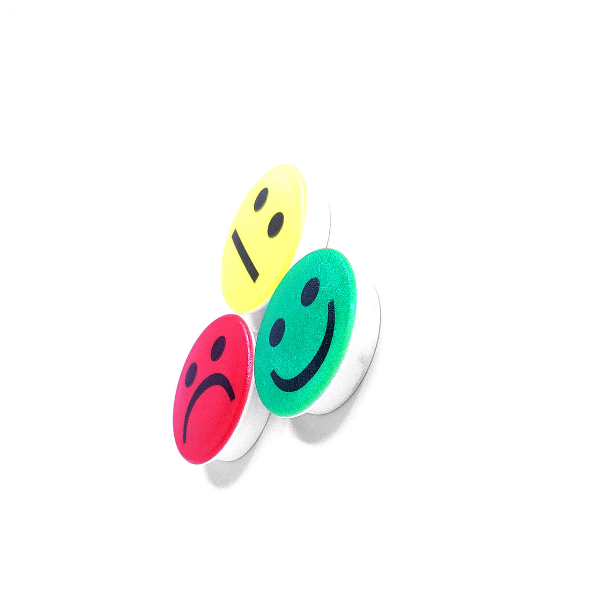 Smiley Magnet green HAPPY - Powerful Magnets
