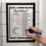 Magnetic pocket A4, Black w/writing field