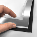 Magnetic pocket A4, Silver w/writing field