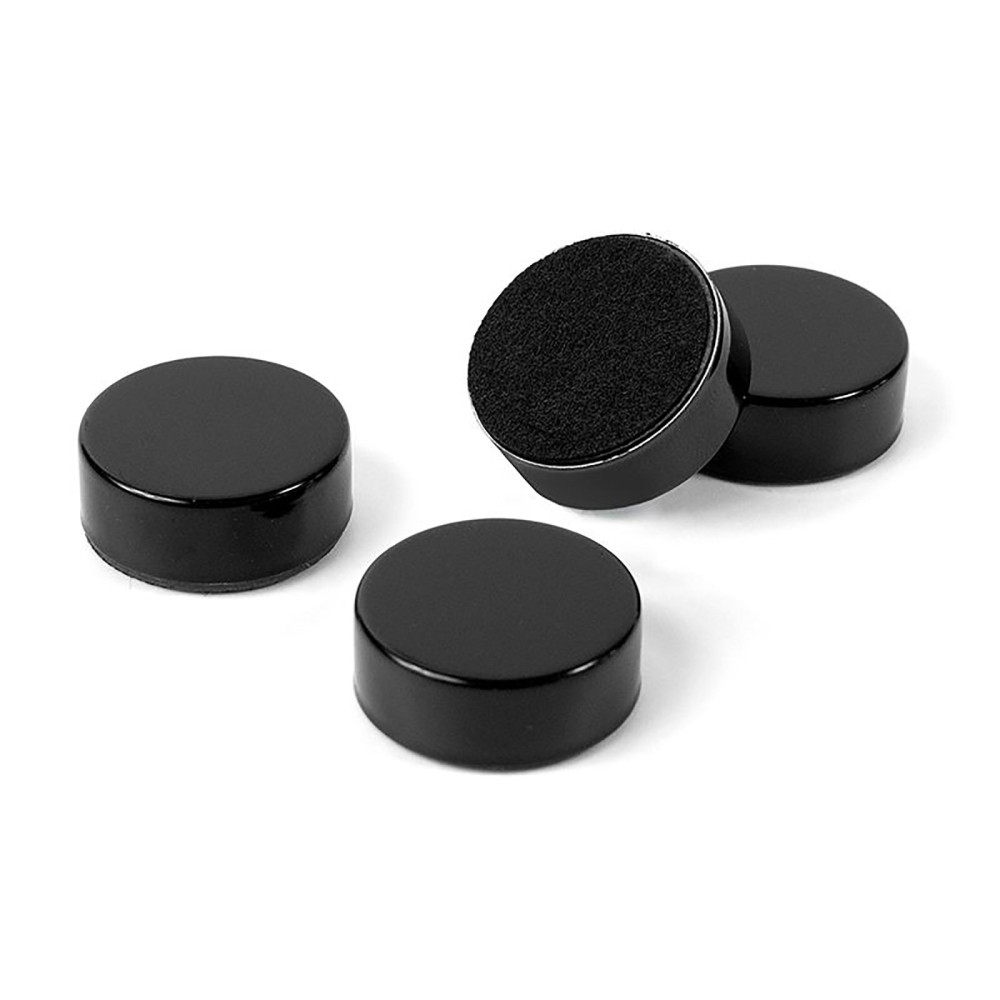 BLACK metal magnets, 4-pack | Strong magnets