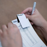 Magnetic bookmarks 6x4 cm., white (2-pack)