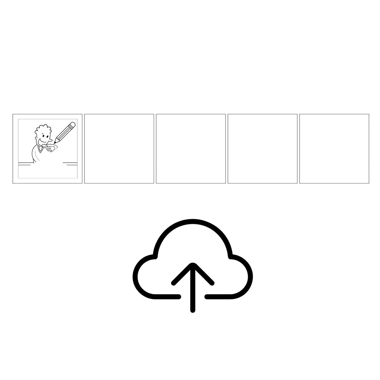 Magnetic pictograms (4.8 cm.) - Design your own 5-pack