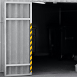 Magnetic foil "caution", Yellow/Black 50 mm. x 5 m.