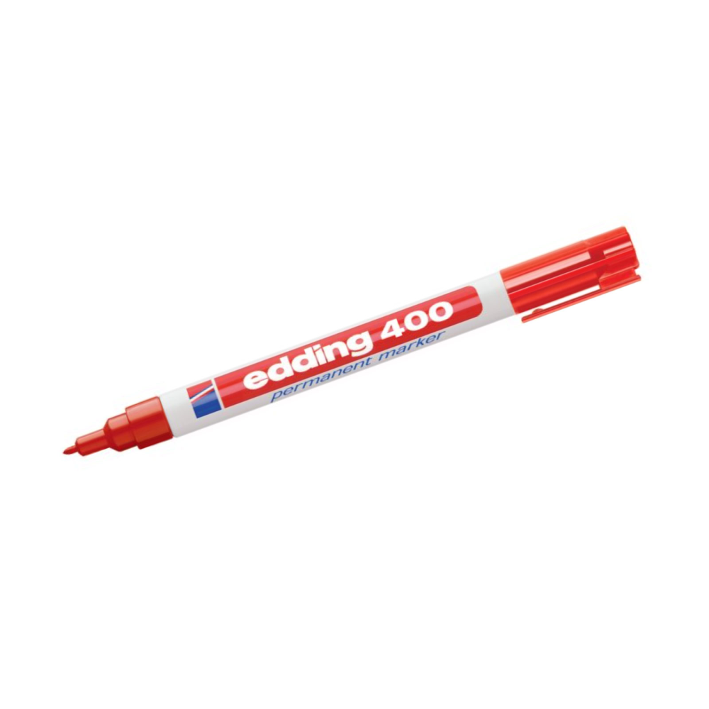 Edding 400 Permanent Marker, Red (1 mm.)