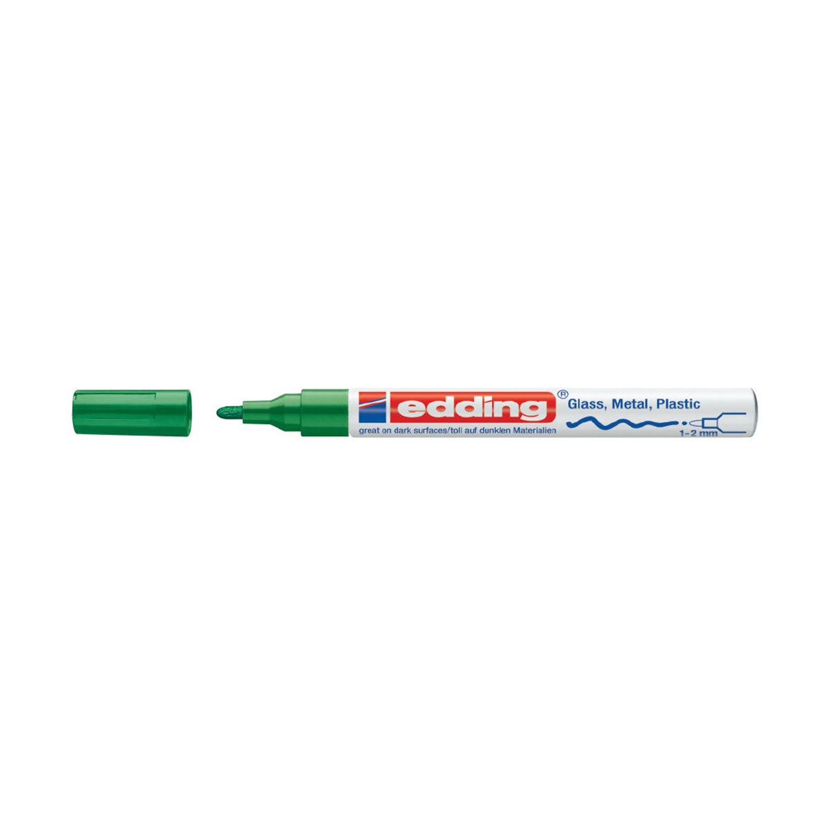 Permanent marker Edding 751 Black - Thin marker for metal & magnets