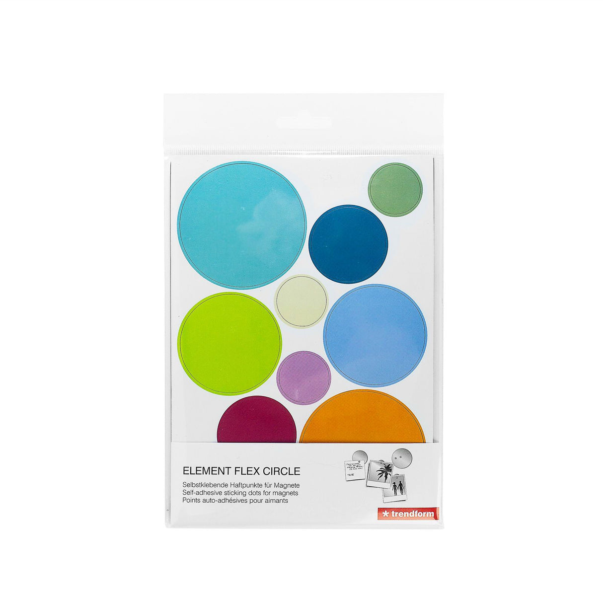 Round metal boards "FLEX MINI" mix colors (10-pack)