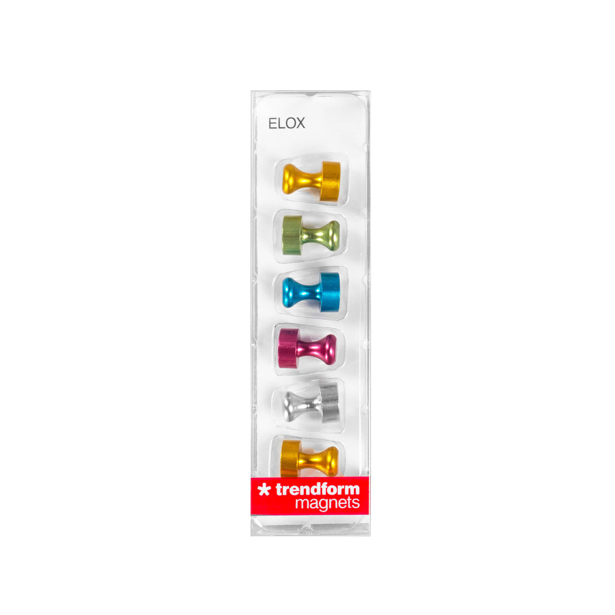 ELOX multicolor, 6 pack - fridge magnets