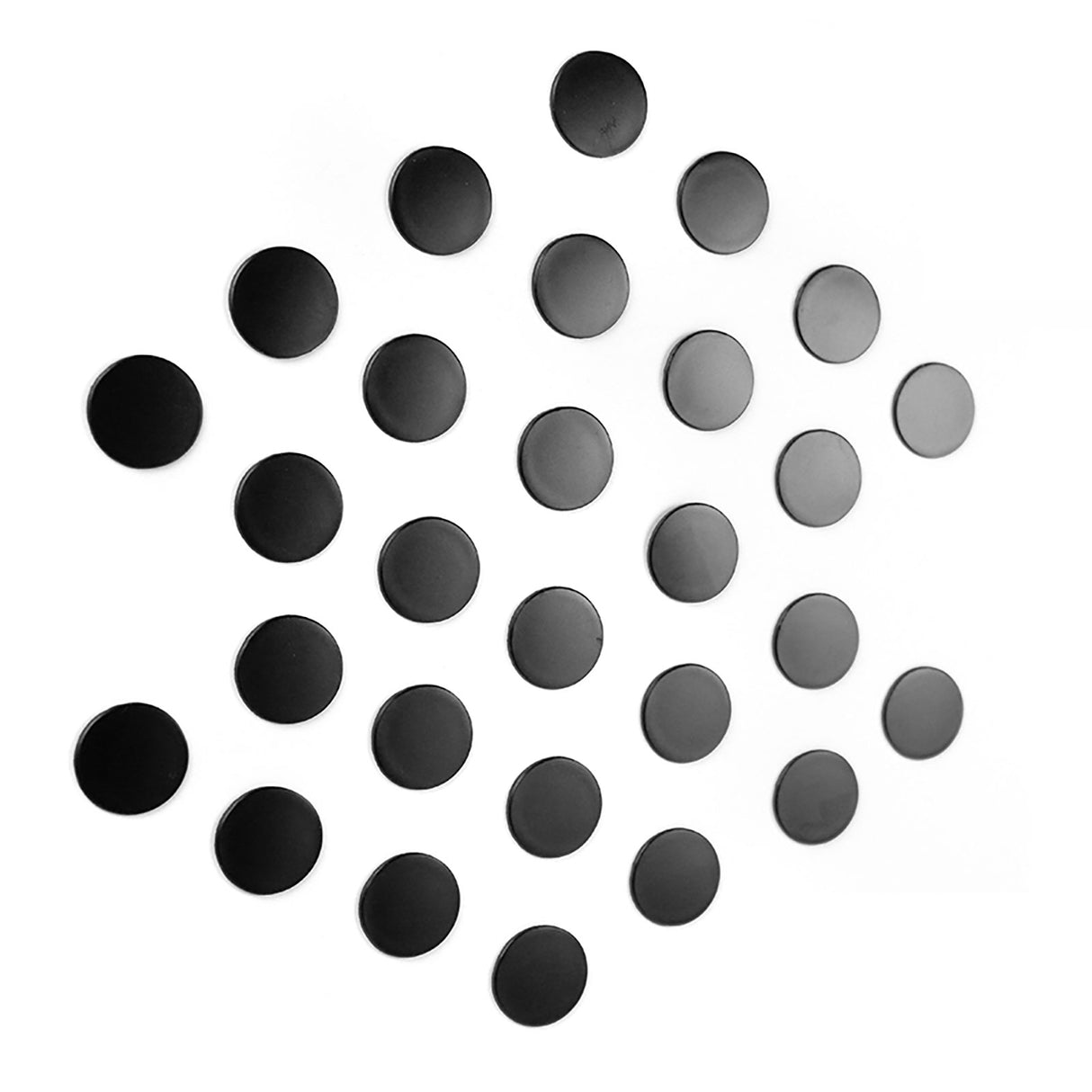 Round metal boards "FLEX DOT" mini, Black (28-pack)